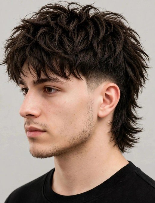 Choppy Wolf Cut With Faded Sides