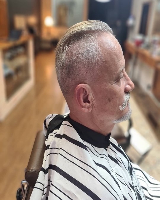 Side Profile: Gray Van Dyke + Taper