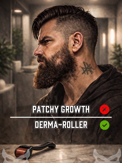 Derma-Roller for Patchy Growth