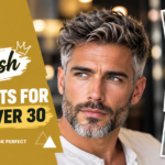 Stylish haircuts for men over 30 featuring textured salt-and-pepper hair, modern fade sides, and a neatly groomed beard for a confident, timeless look.