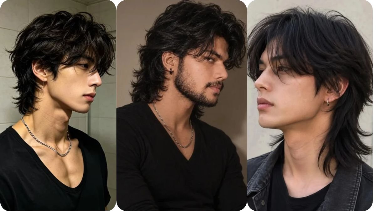 Modern Wolf Cuts for Men With Natural Texture and Movement